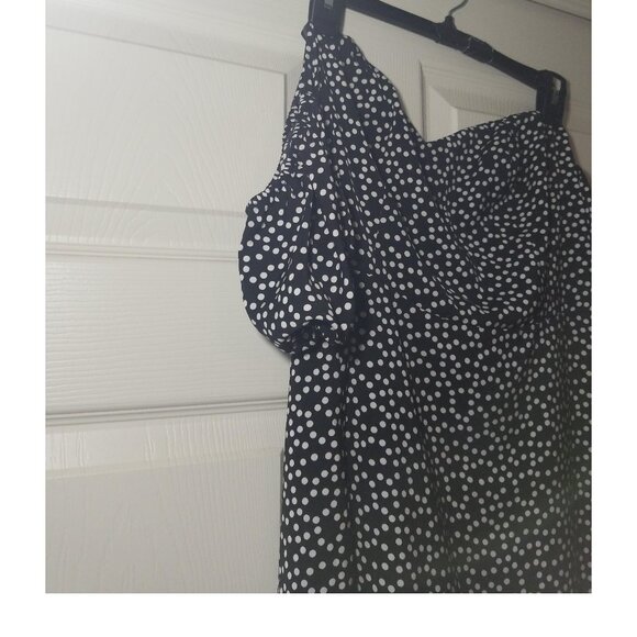 Polka dot Express shirt blouse size 12 - Picture 4 of 6